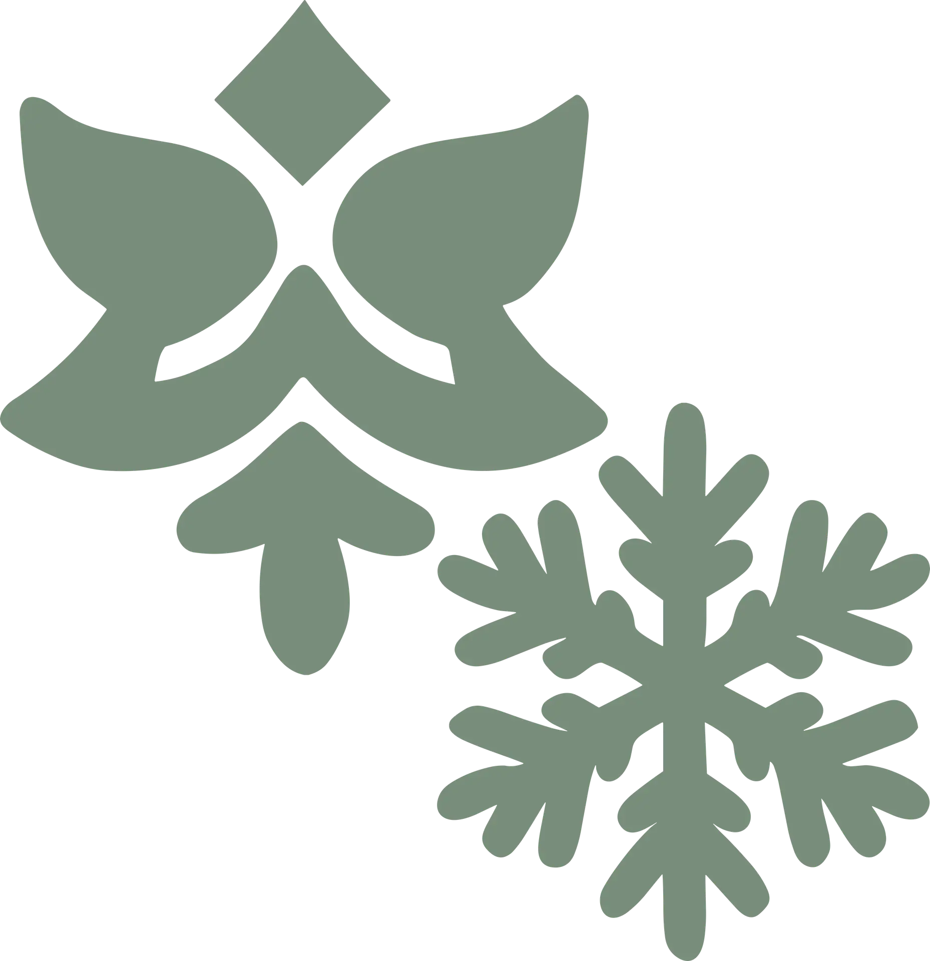 Blush Gardens & Snow logo featuring a stylized leaf and snowflake design—representing luxury landscaping and snow removal services across the GTA.